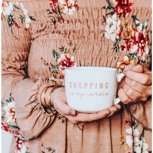 Shopping is my cardio cute exercise mug